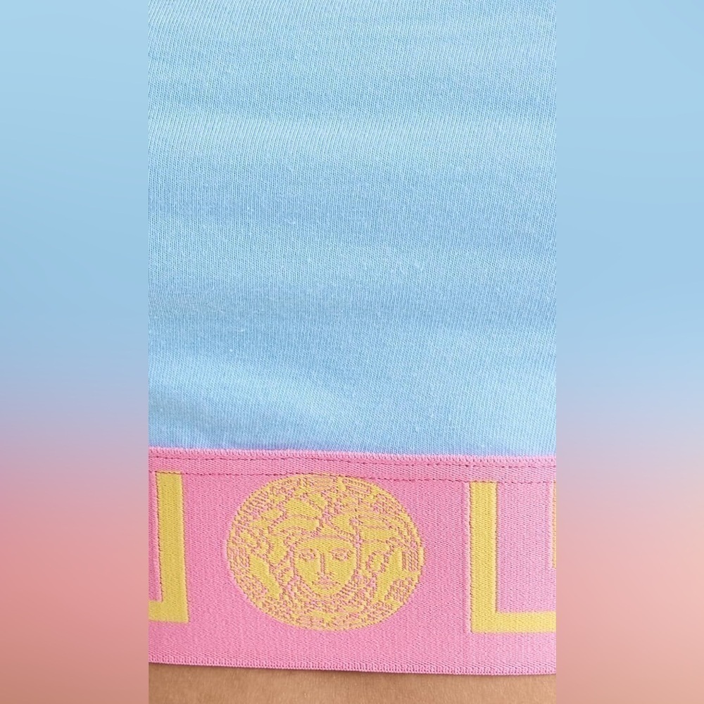 Versace topeka underwear in blue pastel pink NWT XS - Picture 3 of 6